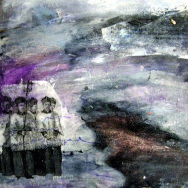 Suzanne Edminster, mixed media on paper
